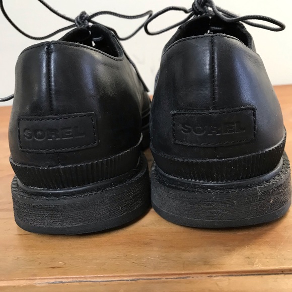 Sorel size 11 work shoes black wing tip oxfords - Picture 4 of 12